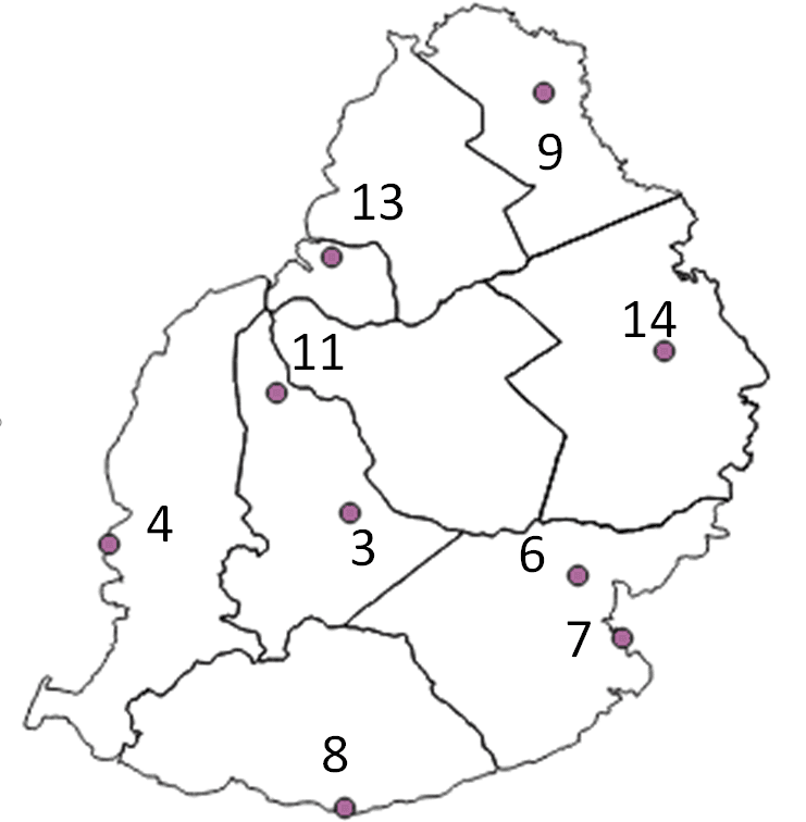 Site location in Mauritius